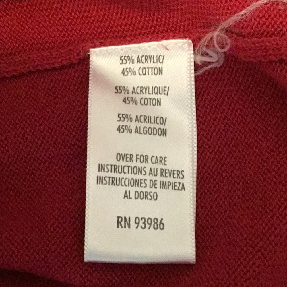 Casual Corner Red Cardigan Twin Sweater Set - Picture 10 of 11